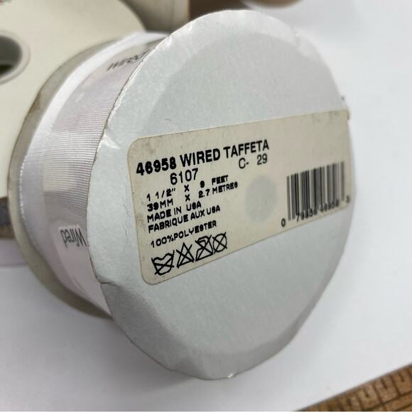 WIRED RIBBON LOT 12 spools bundle rolls festive assorted patterns and widths - Picture 8 of 12